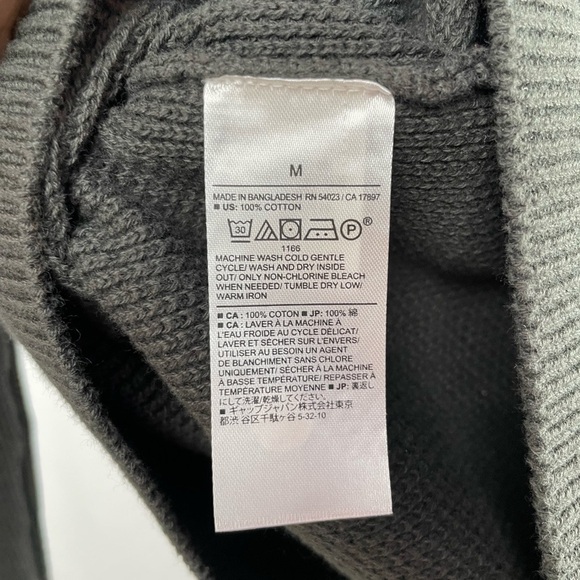 NWT Banana Republic Long Sleeve Crew Neck Shirt in Grey Size Medium - Picture 4 of 5